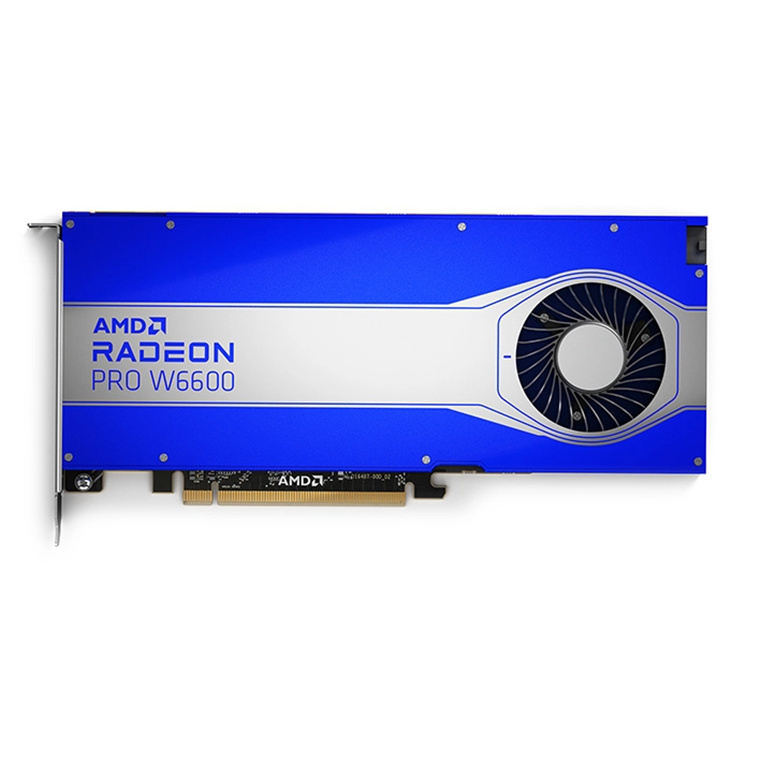 AMD Radeon Pro W6600 Workstation Graphics Card 8GB GDDR6, , Single Slot. PCIE 4.0, 4 X  DisplayPort 