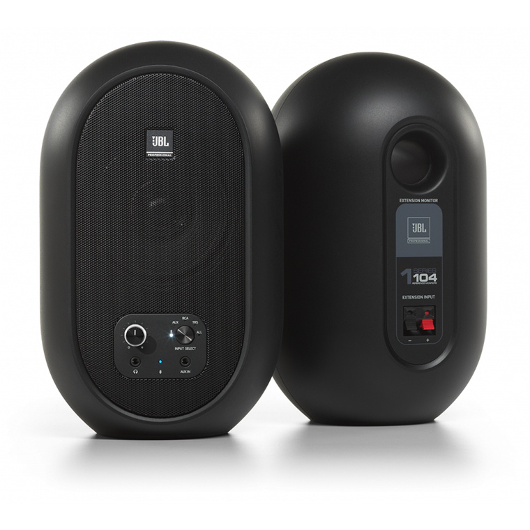 JBL 104-BT Compact 60W Powered Reference Desktop Speaker Set with Bluetooth - Black