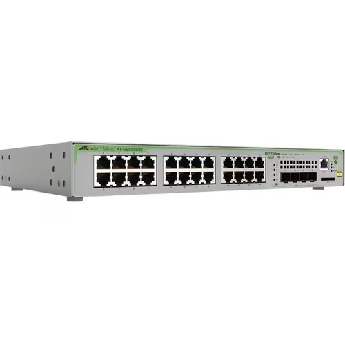 ALLIED TELESIS GS970M/28-40 L3 GIGA LITE MANAGED SWITCH, 24X 10/100/1000T, 4X 100/1000X SFP, AU POWER CORD