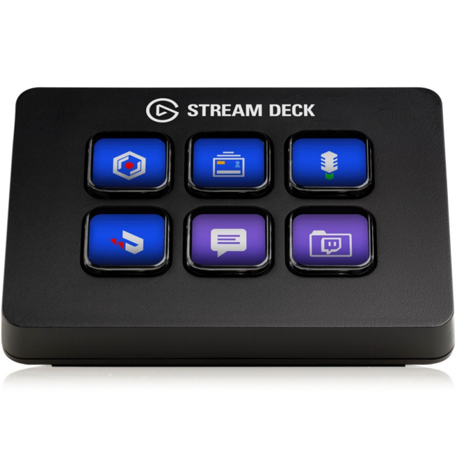 Elgato 10GAI9901 Stream Deck Mini Live Content Creation Controller with 6 Customizable LCD Keys, for