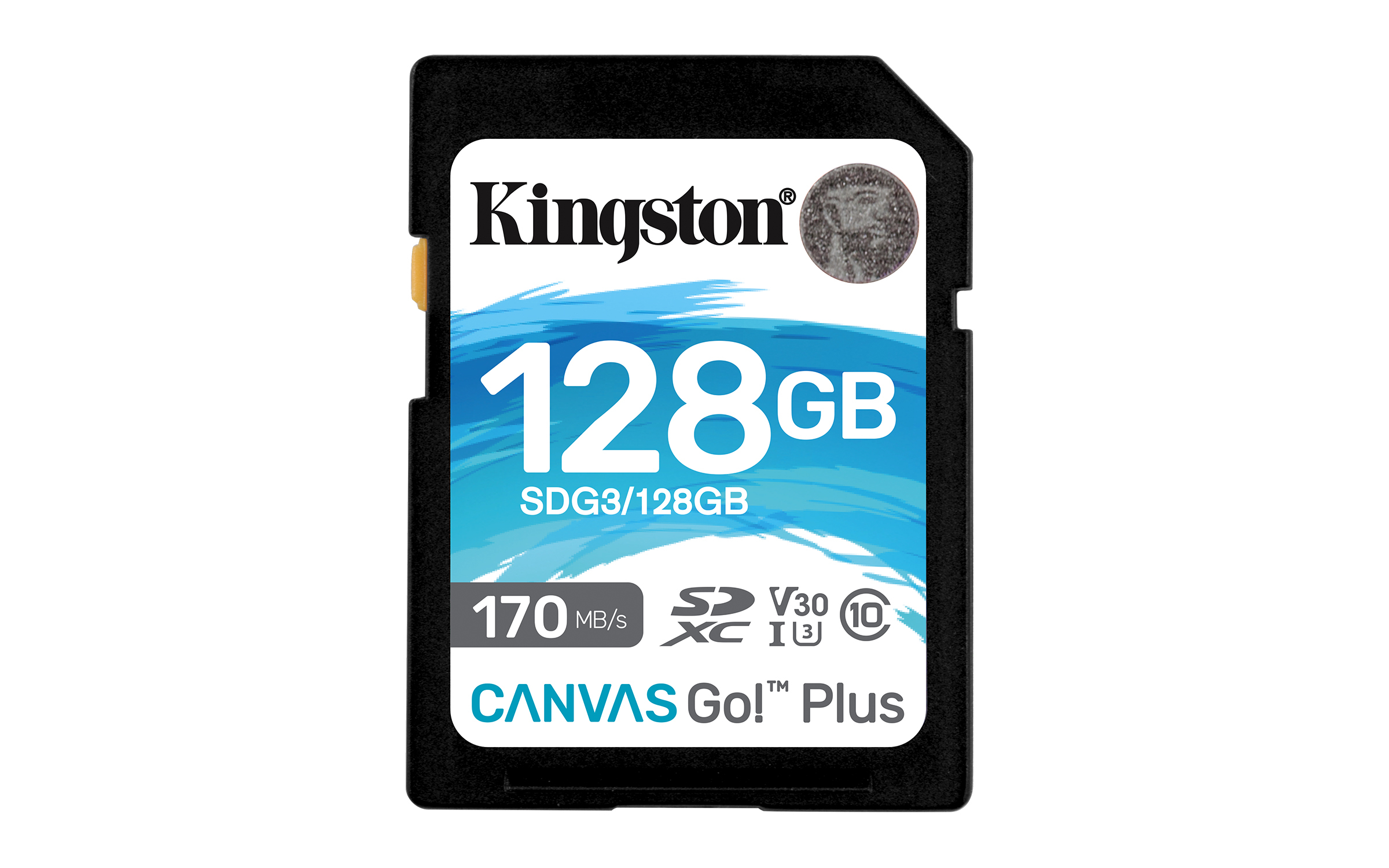 Kingston 128GB Canvas Go! Plus SD Memory Card Class 10, UHS-I, U3, V30, up to 170MB/s read, and     