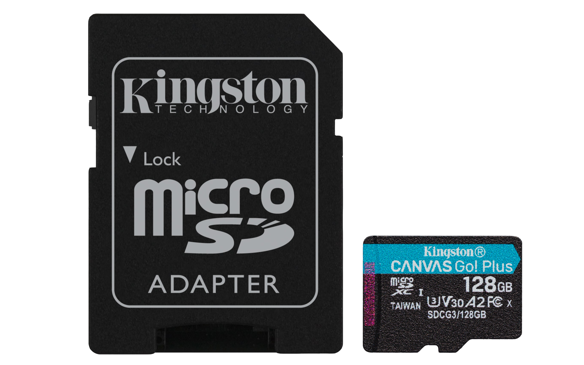 Kingston Canvas Go! Plus 128GB microSD Memory Card, Class 10, UHS-I, U3, V30, A2 ,up to 170MB/s     