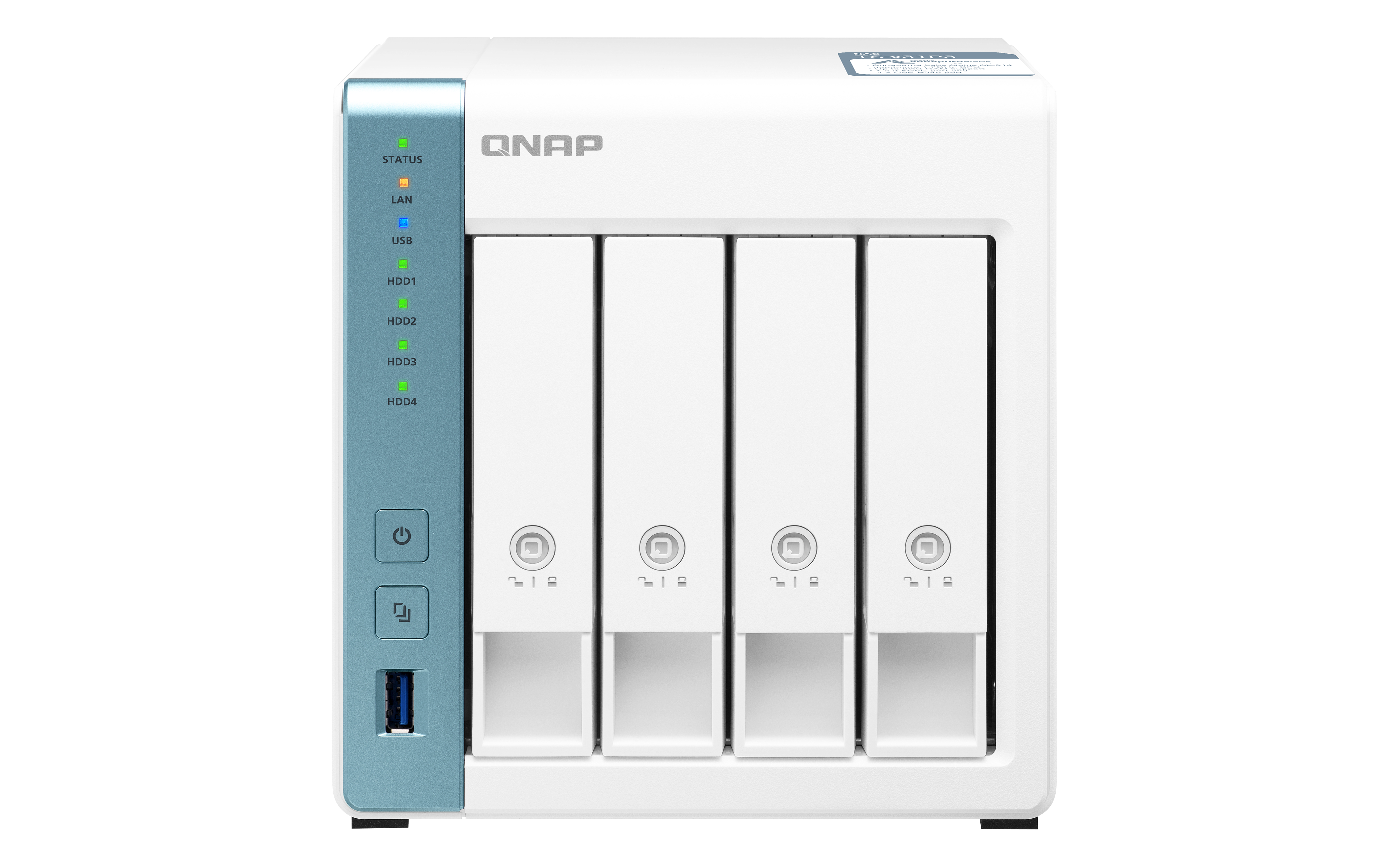 QNAP TS-431P3 NAS Server - 4-Bay, ARM 1.7GHz Quad Core, 2GB Memory, 1x 2.5GbE, 1x 1GbE, 3x USB3.2   