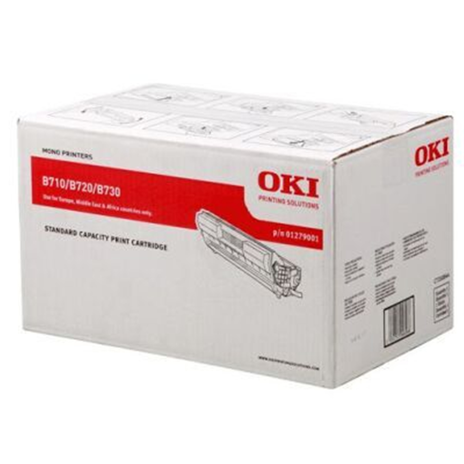 Oki B710 Black Toner 1279001