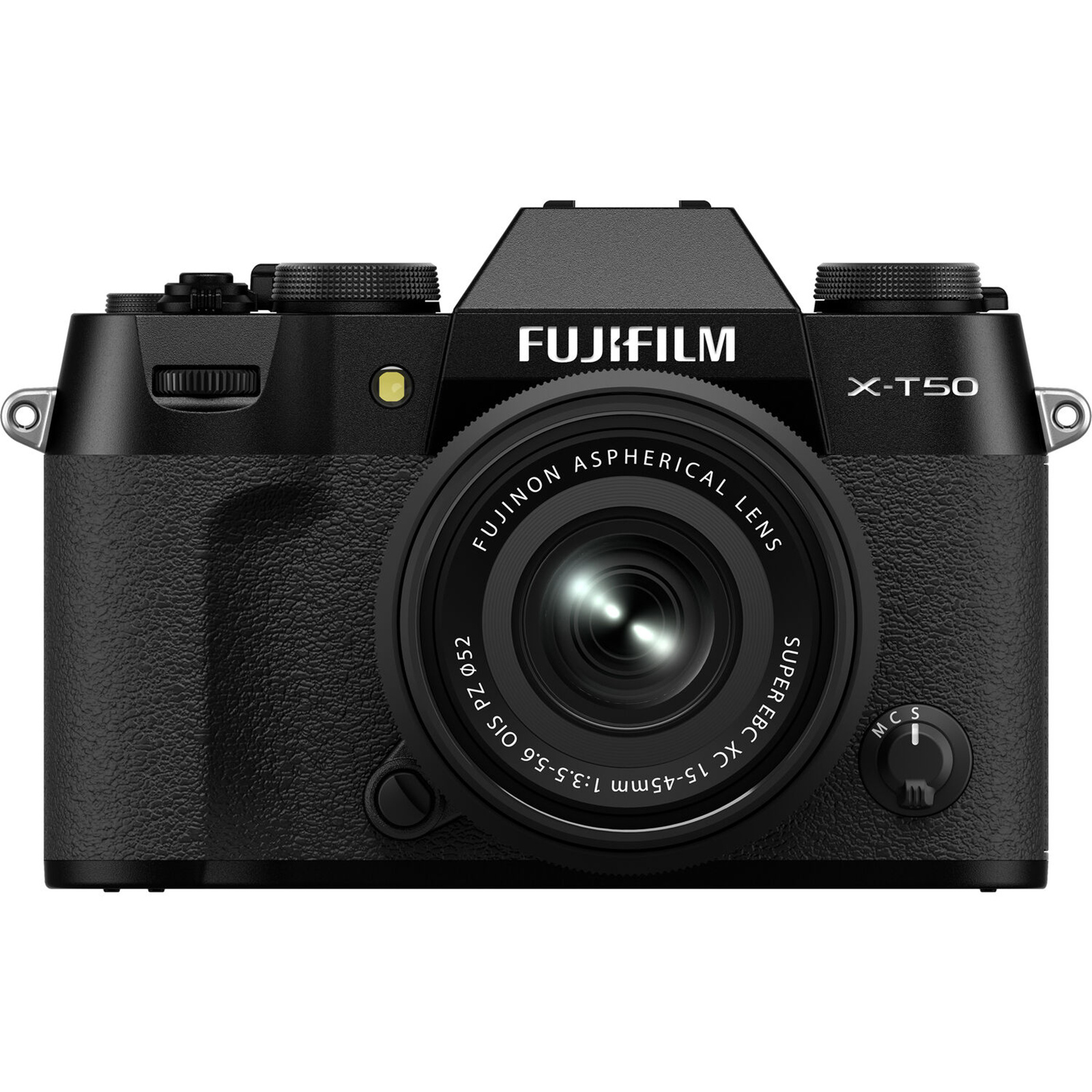 FujiFilm X-T50 Mirrorless Camera with 15-45mm f/3.5-5.6 Lens - Black 40.2MP APS-C X-Trans CMOS 5 HR Sensor - 7-Stop In-Body Image Stabilization - 20 Film Simulation Modes - 4K 60p - 6.2K 30p 4:2:2 10-Bit Video