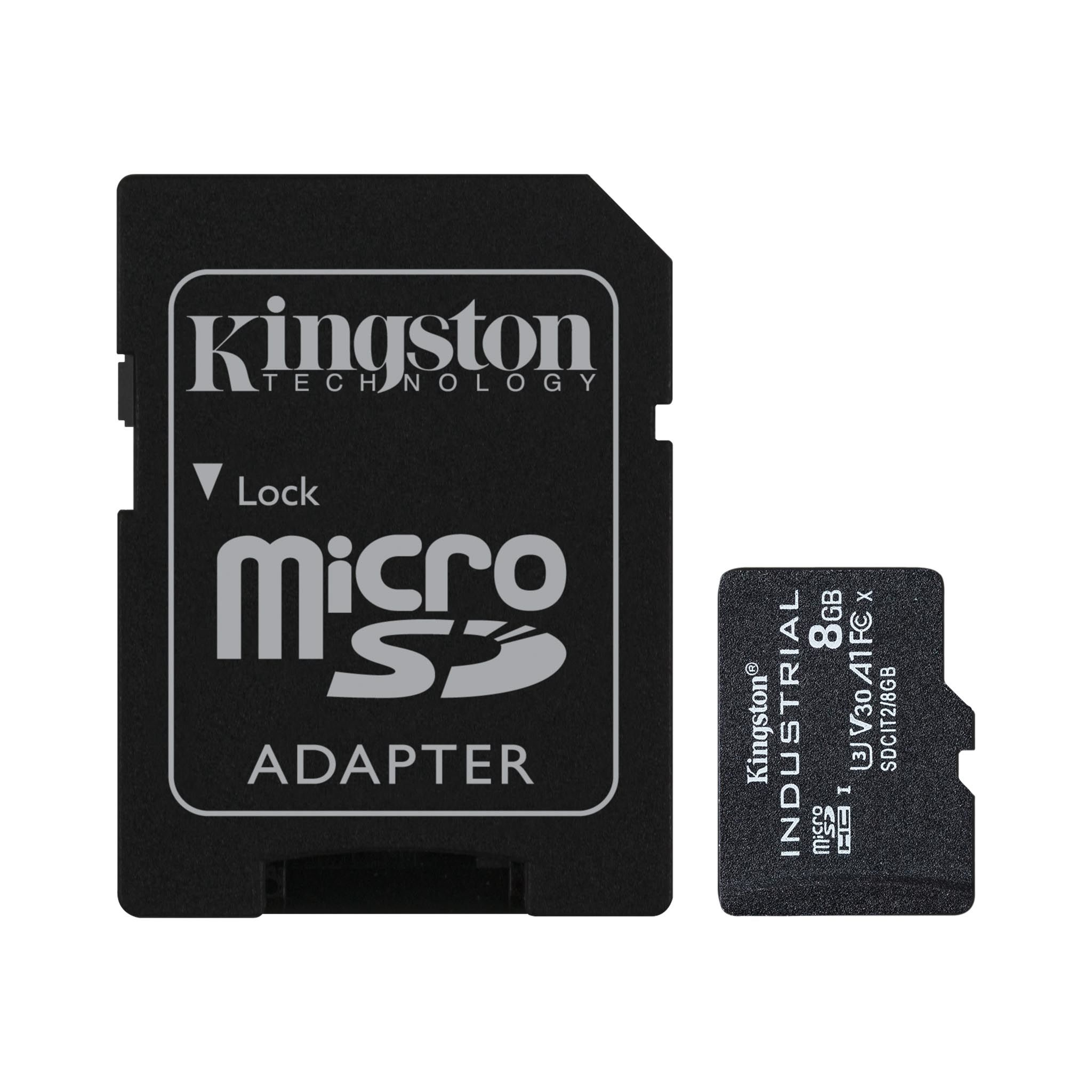 8GB microSDHC Industrial C10 A1 pSLC Car
