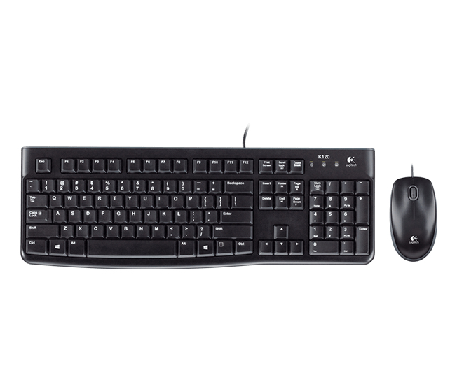 Logitech MK120 USB Wired Keyboard and Mouse