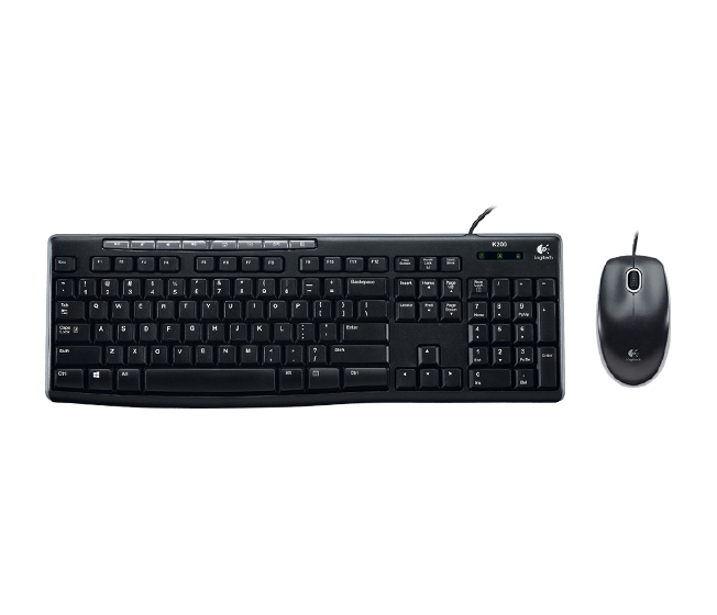 Logitech MK200 Wired USB Keyboard and Mouse