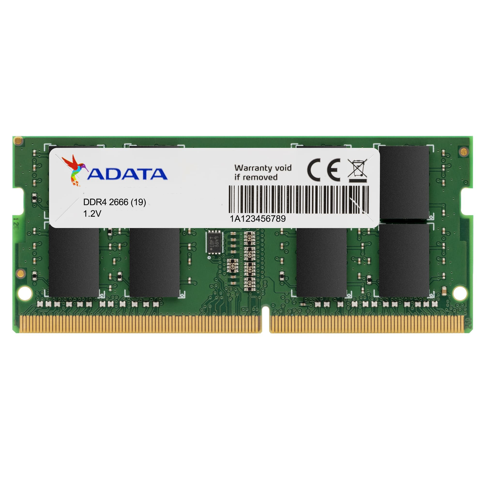 ADATA 8GB DDR4-2666 1024X8 SODIMM Lifetime wty