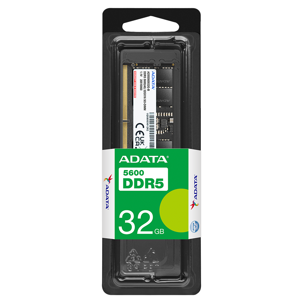 ADATA 32GB DDR5-5600 2048x8 SODIMM Lifetime wty