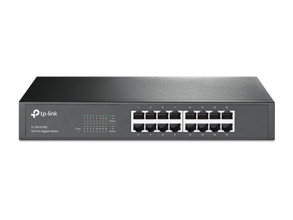 TP-Link SG1016D 16 Port Gigabit Switch Steel Case