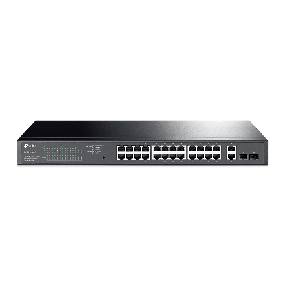 TP-Link SG1428PE 24 Port Gigabit POE+ Easy Smart Rackmount Switch
