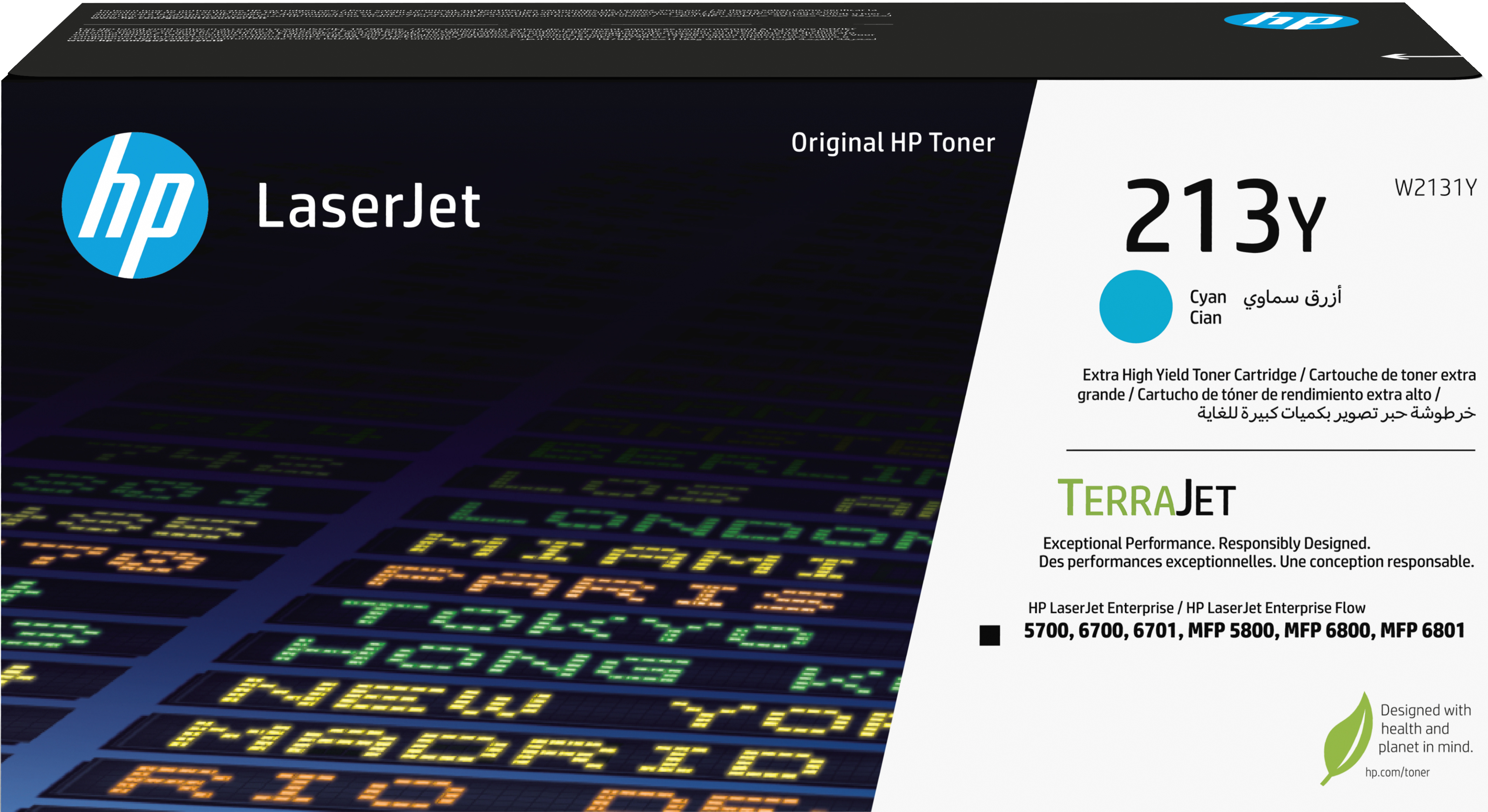 HP 213Y Extra High Yield Cyan Original LaserJet Toner Cartridge