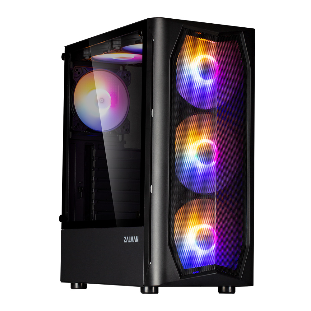 Zalman N4 Rev.1 ATX Black Mid Tower Case 4x140mm RGB