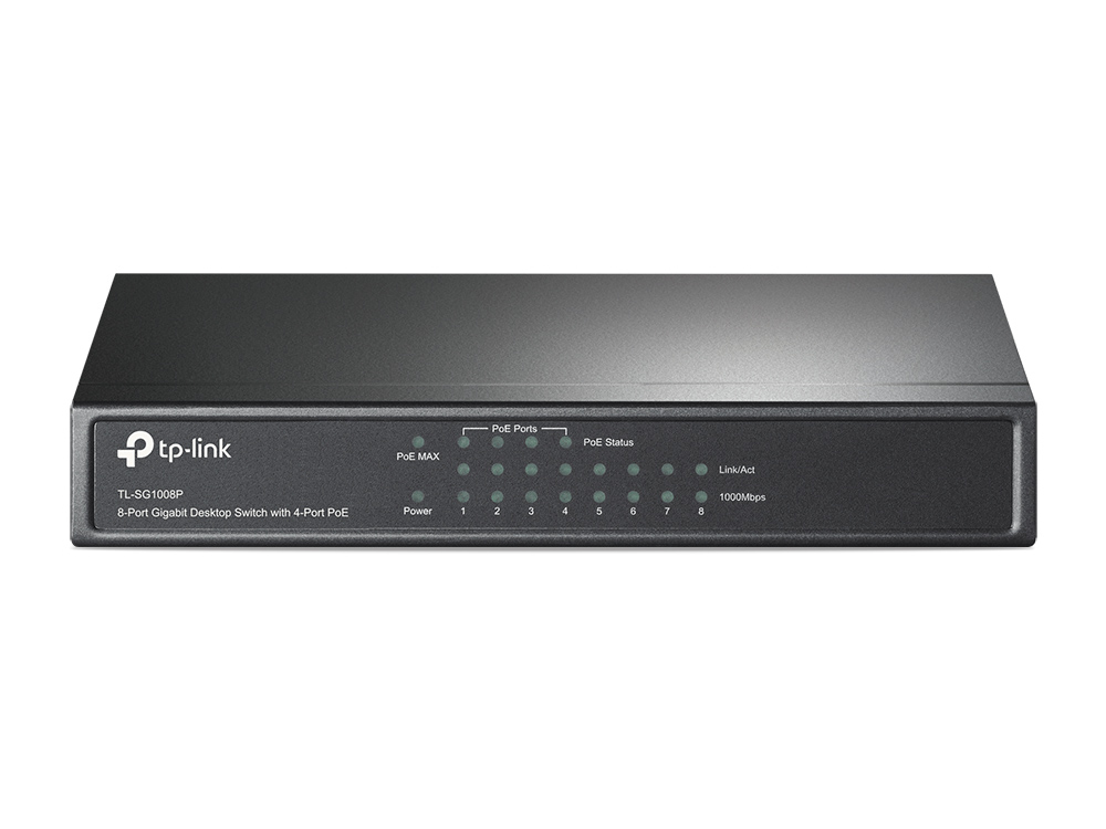 TP-Link SG1008P 8 Port Gigabit Switch with 4x PoE+ Ports