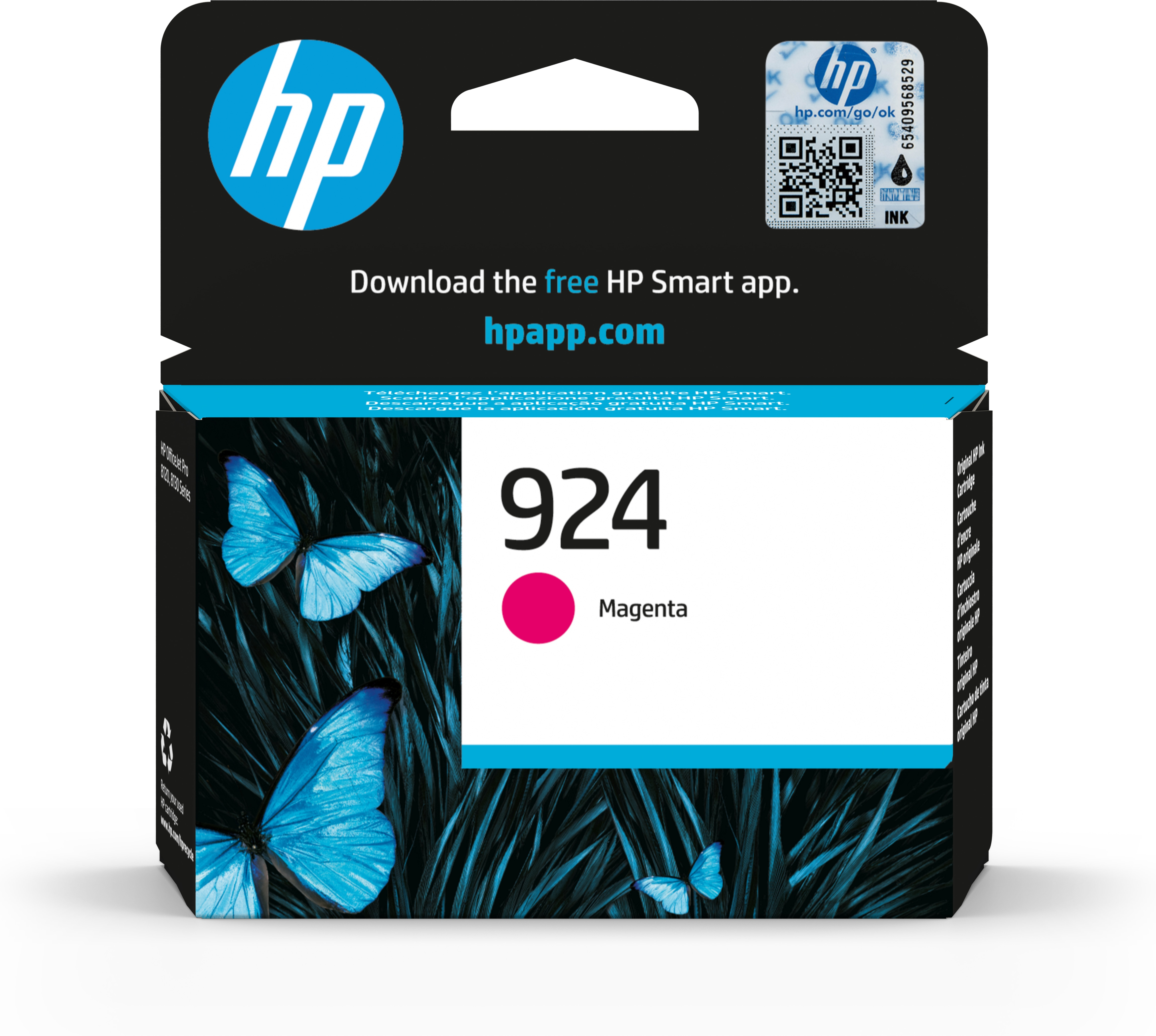 HP #924 Magenta Ink 4K0U4NA