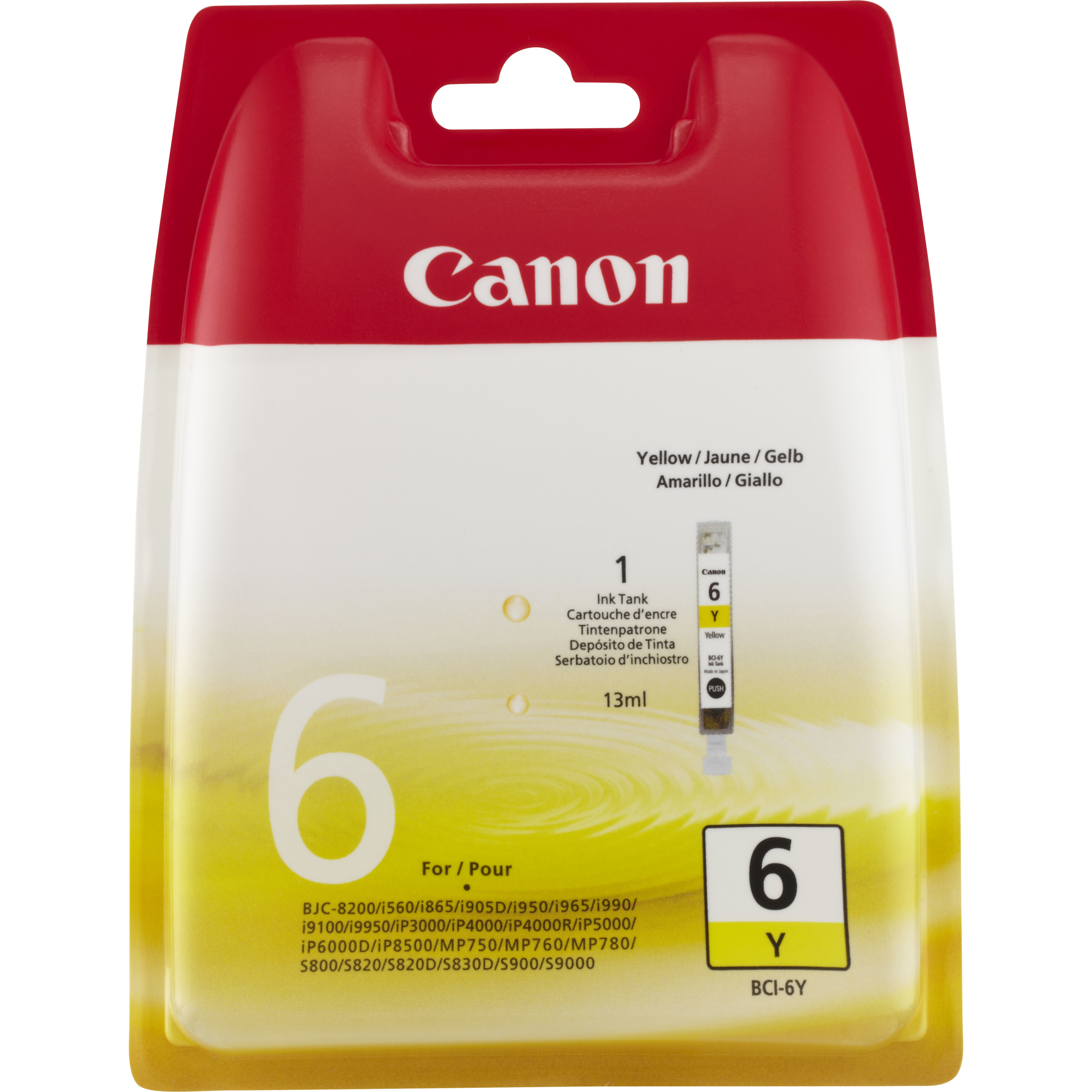 Canon BCI6Y Yellow Ink Tank