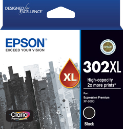 Epson 302 HY Black Ink Cart