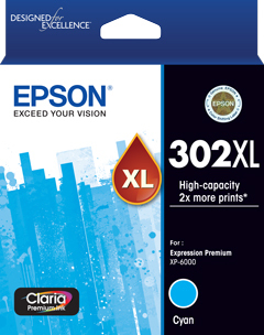 Epson 302 HY Cyan Ink Cart