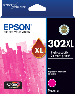 Epson 302 HY Magenta Ink Cart