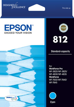 Epson 812 Std Ultra Cyan Ink