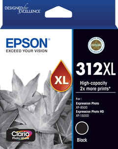 Epson 312 HY Black Ink Cart