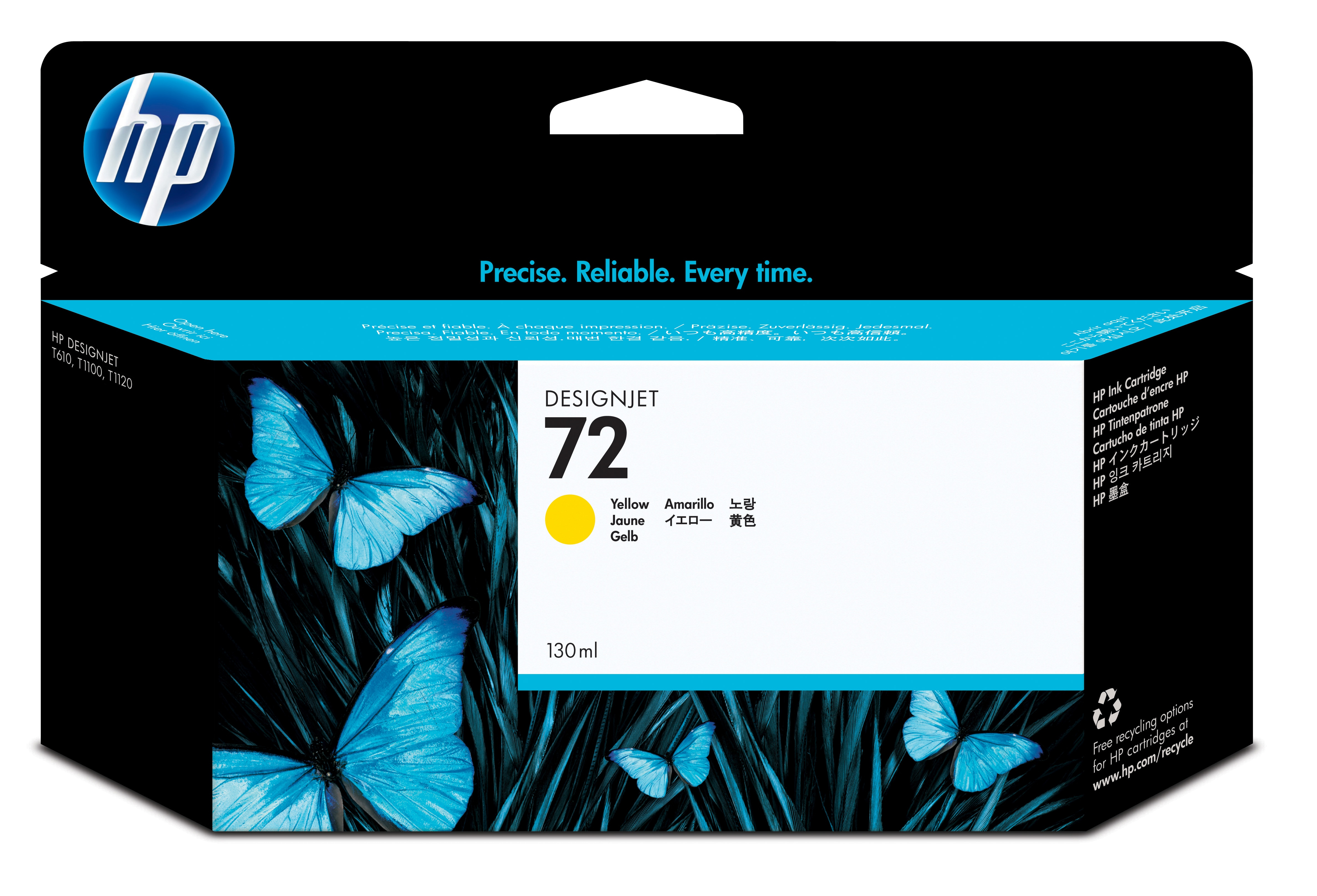 HP #72 130ml Yellow Ink C9373A