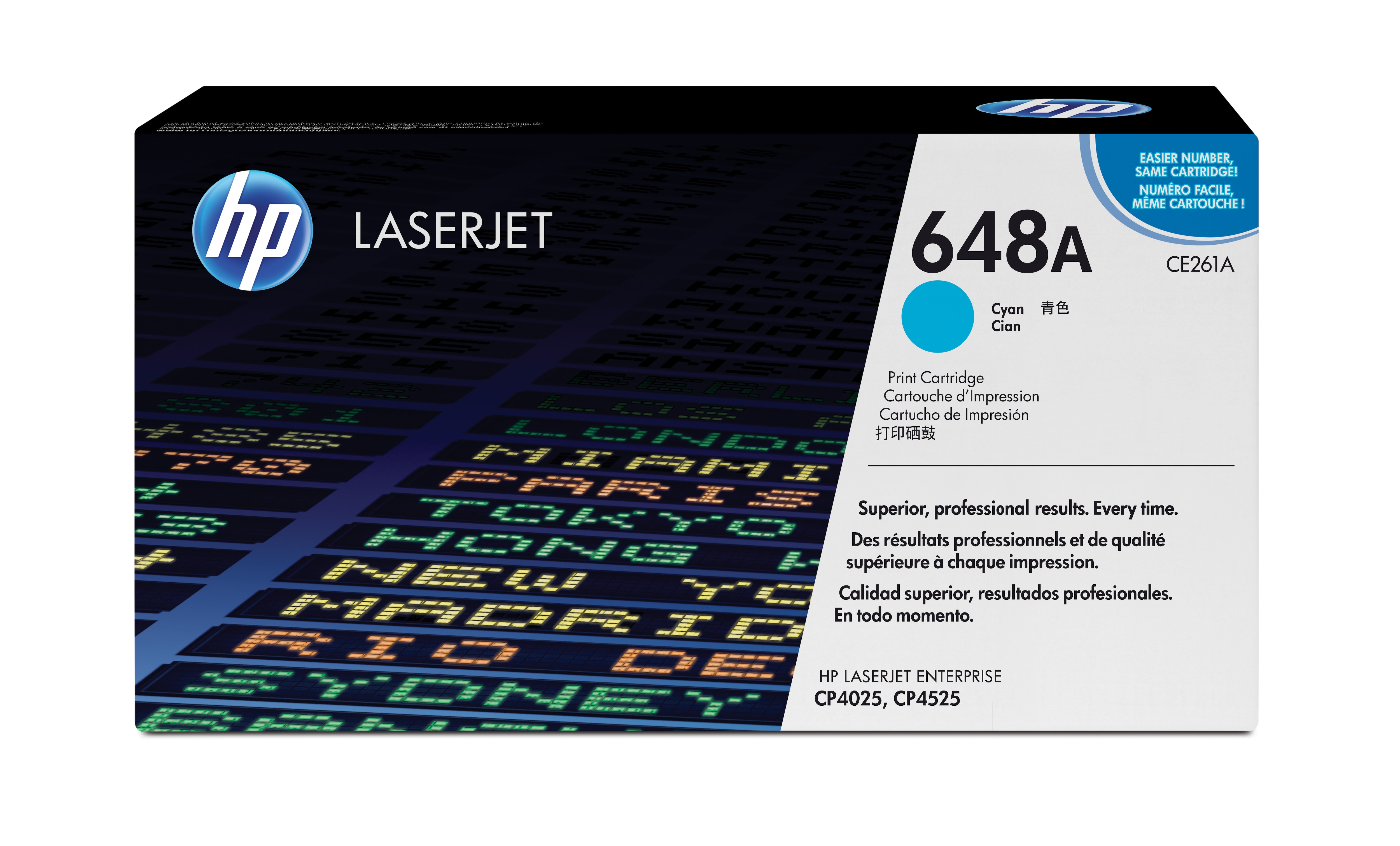 HP #648A Cyan Toner CE261A