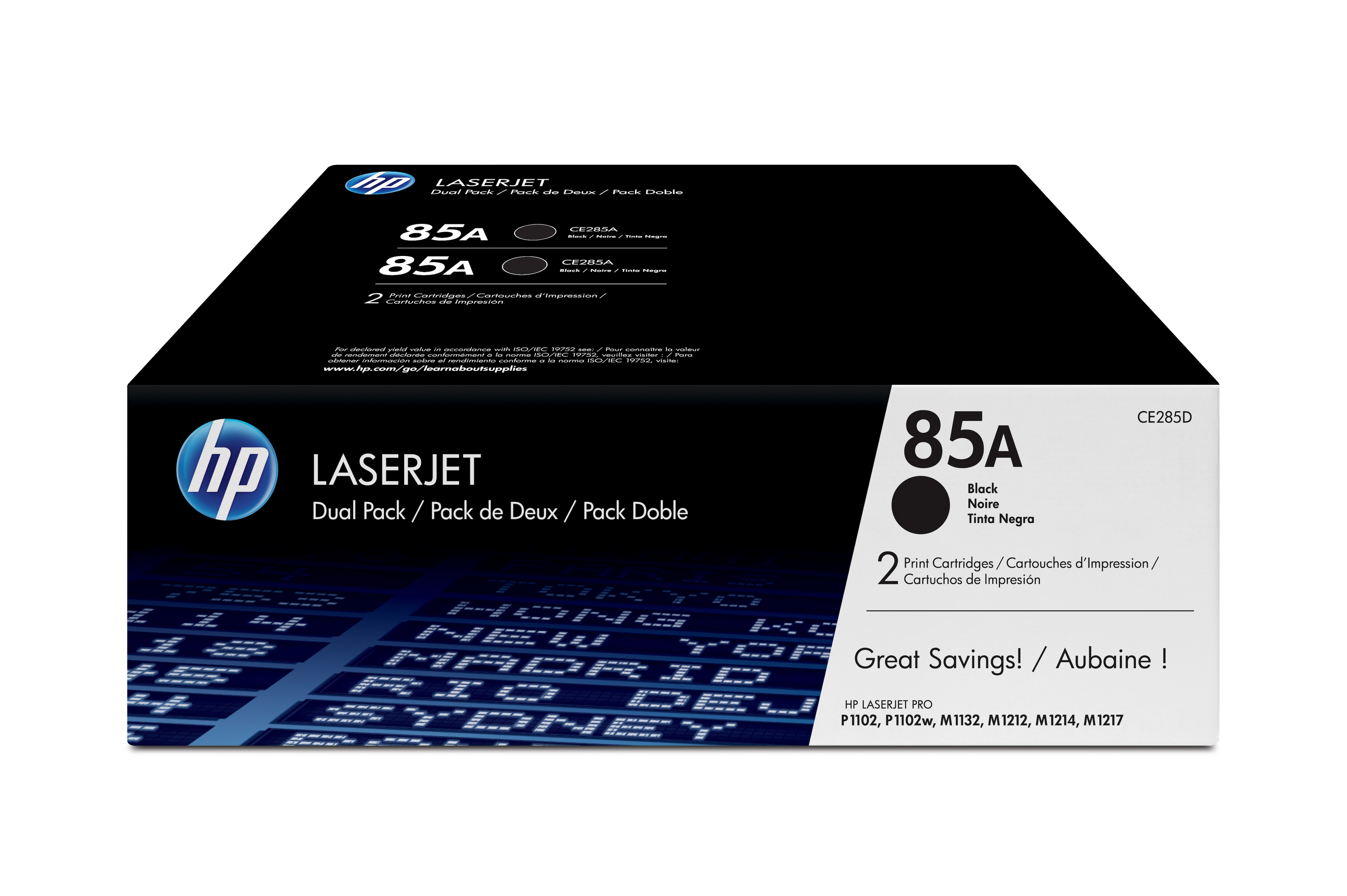 HP 85A Blk Ton Dual Pk CE285AD