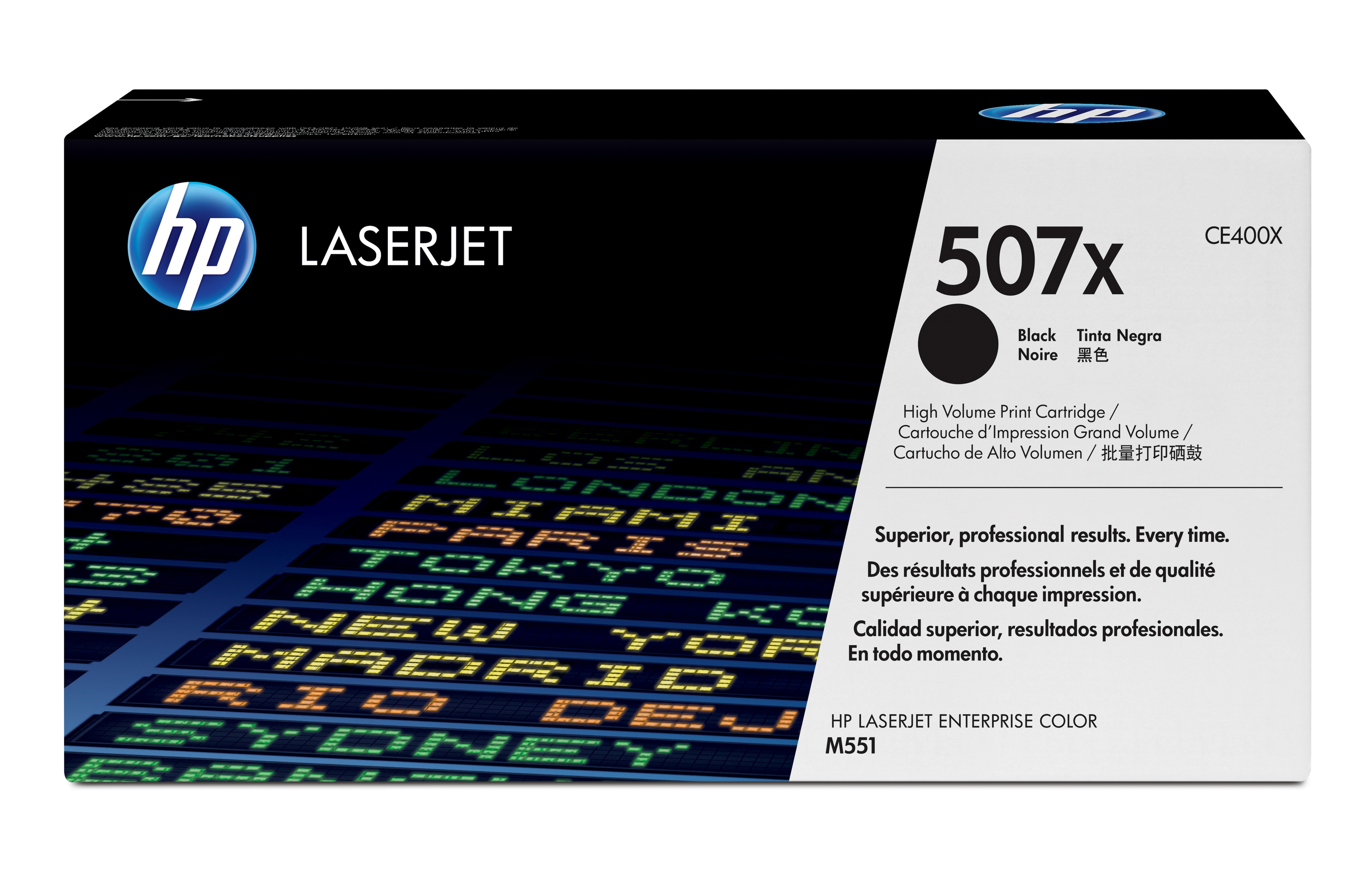 HP #507X Black Toner CE400X