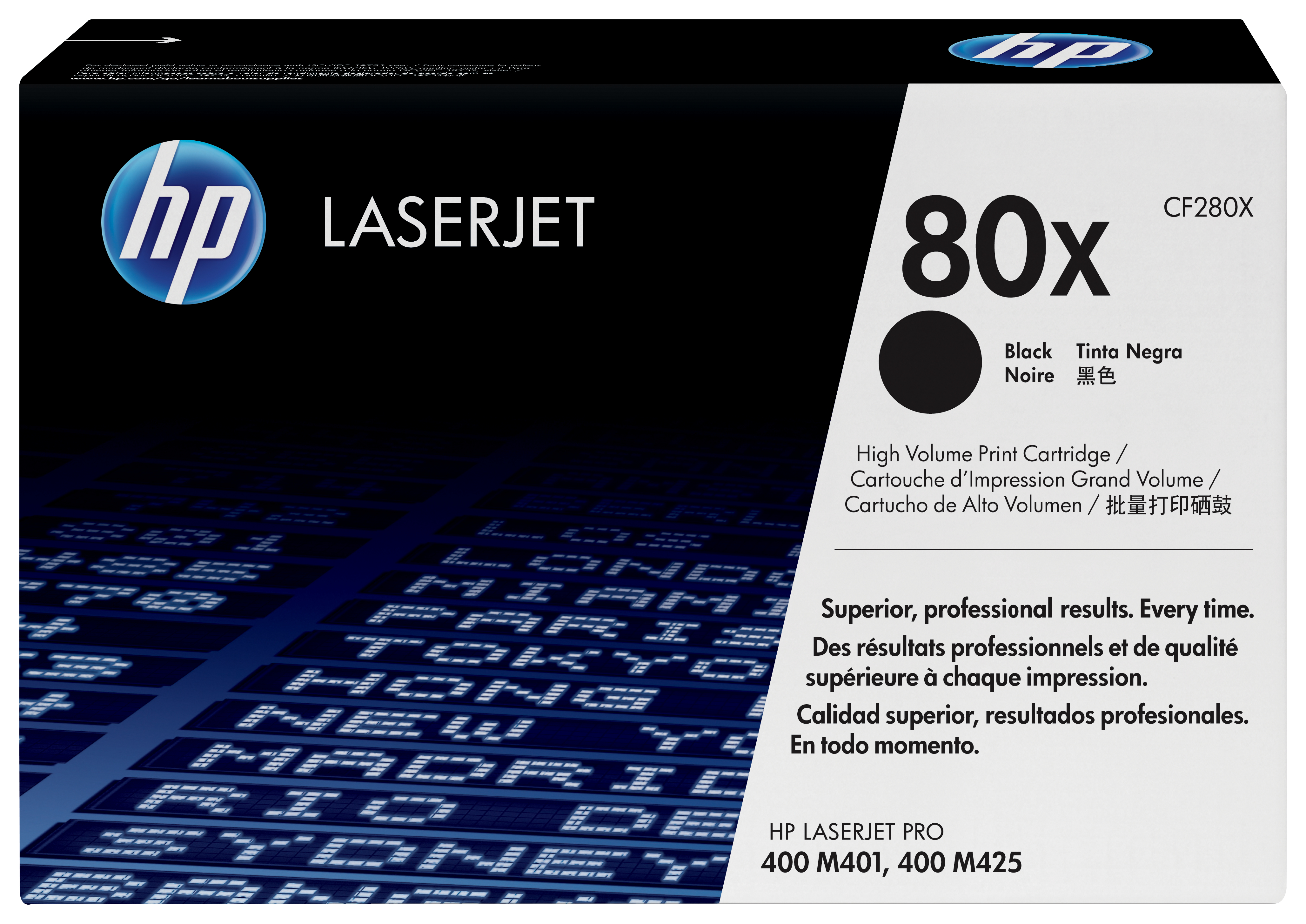 HP #80X Black Toner CF280X