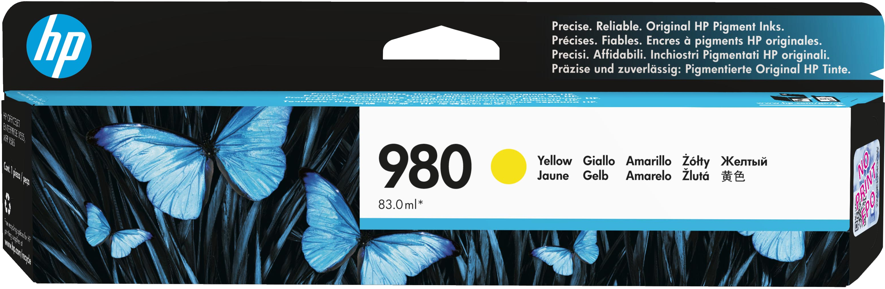 HP #980 Yellow Ink Cart D8J09A