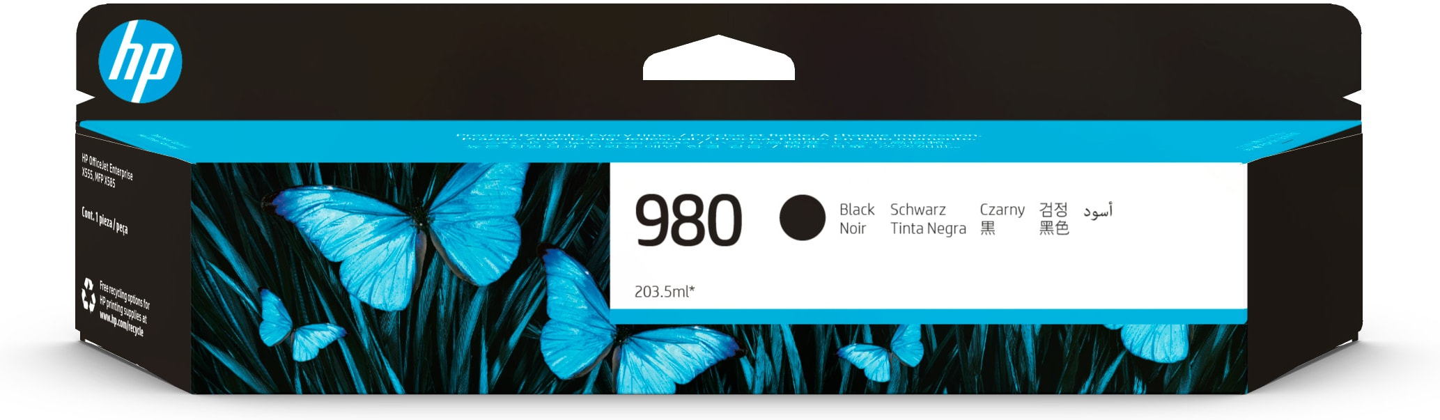 HP #980 Black Ink Cart D8J10A