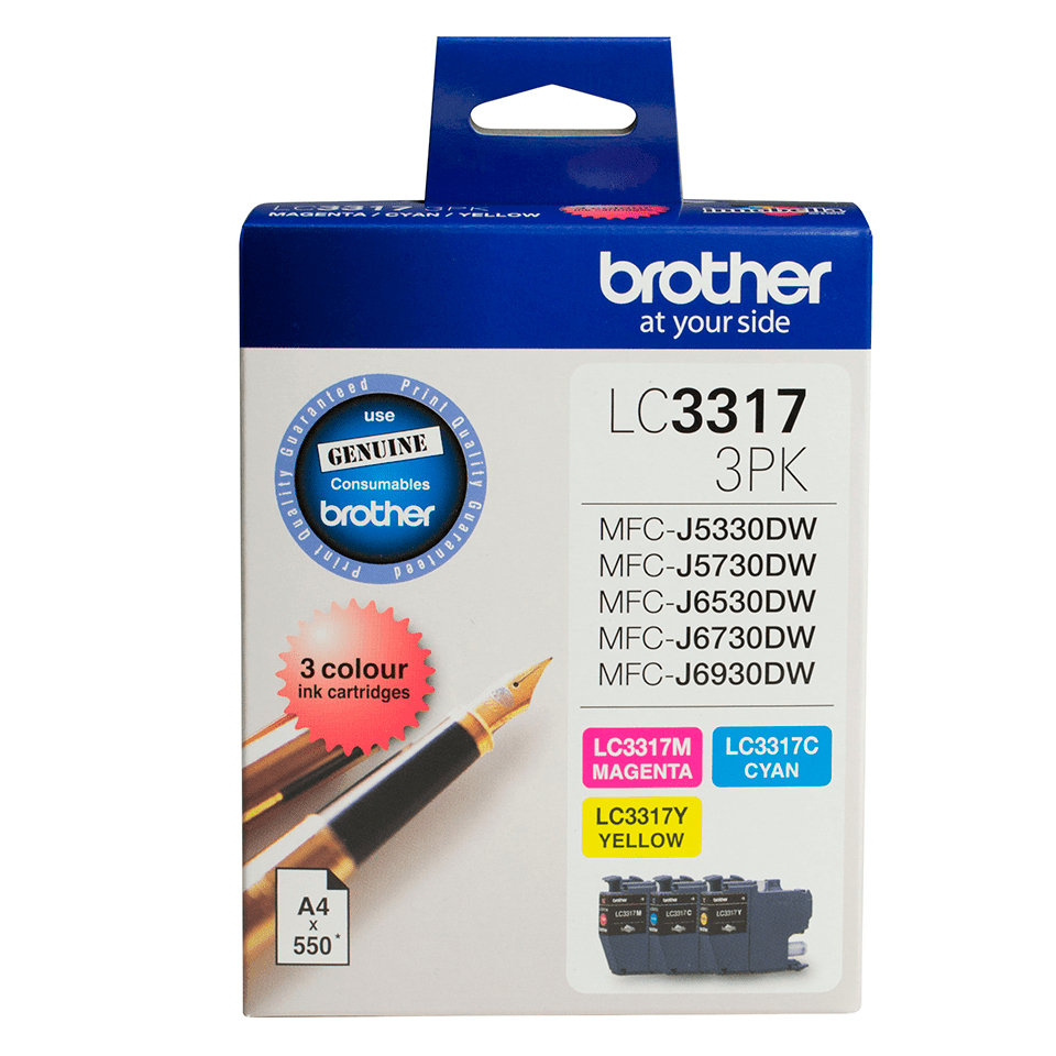 Brother LC3317 CMY Colour Pack
