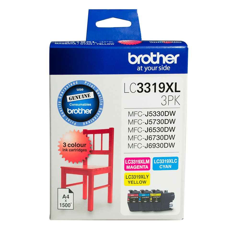 Brother LC3319XL CMY Colour Pk