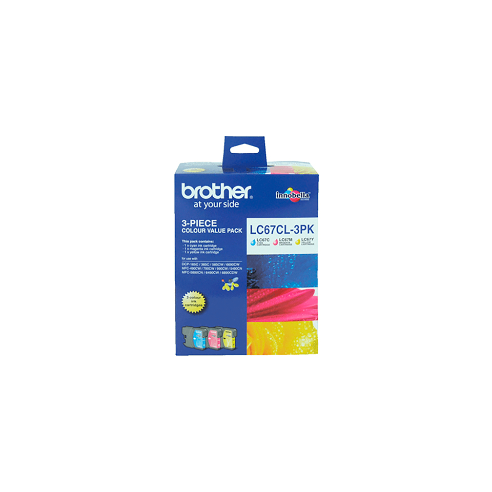 Brother LC67 CMY Colour Pack