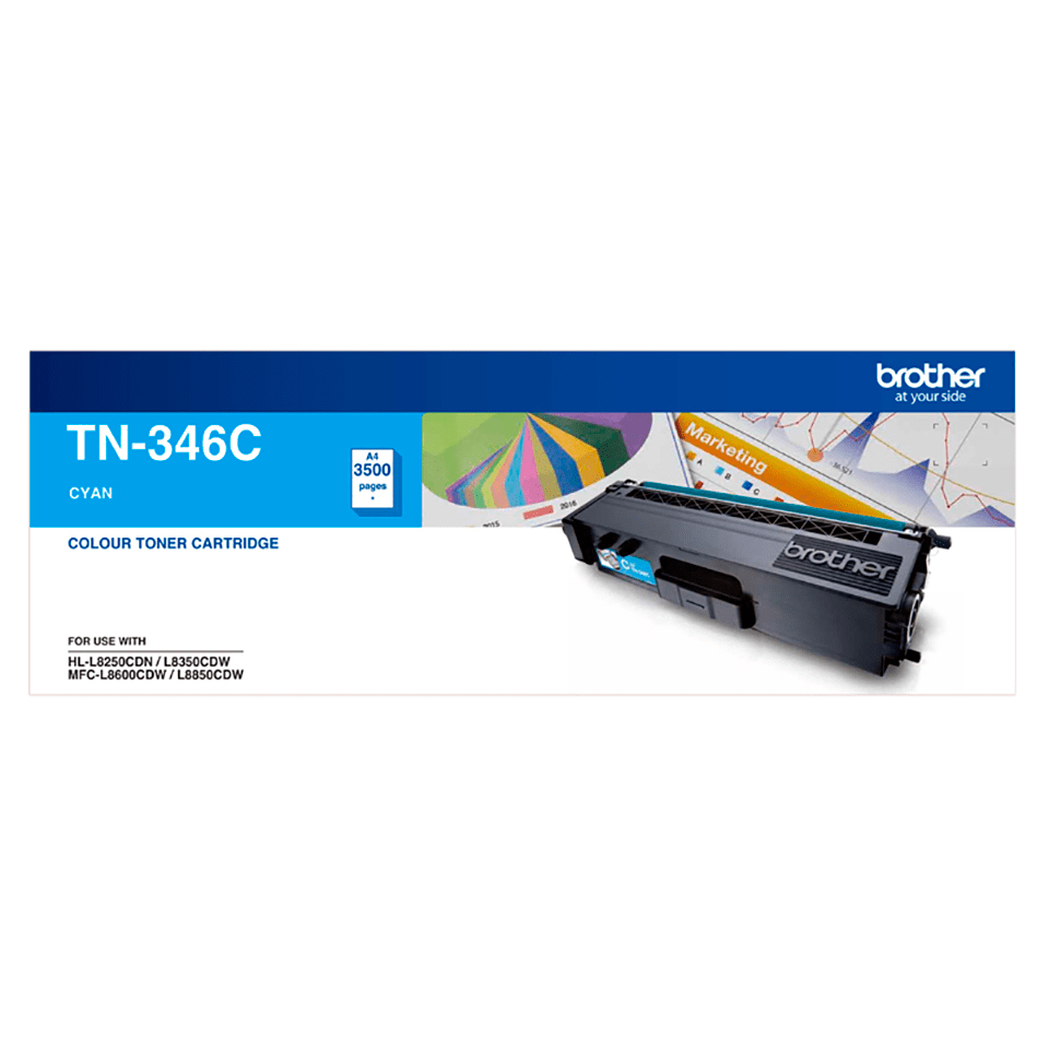 Brother TN346 Cyan Toner Cart