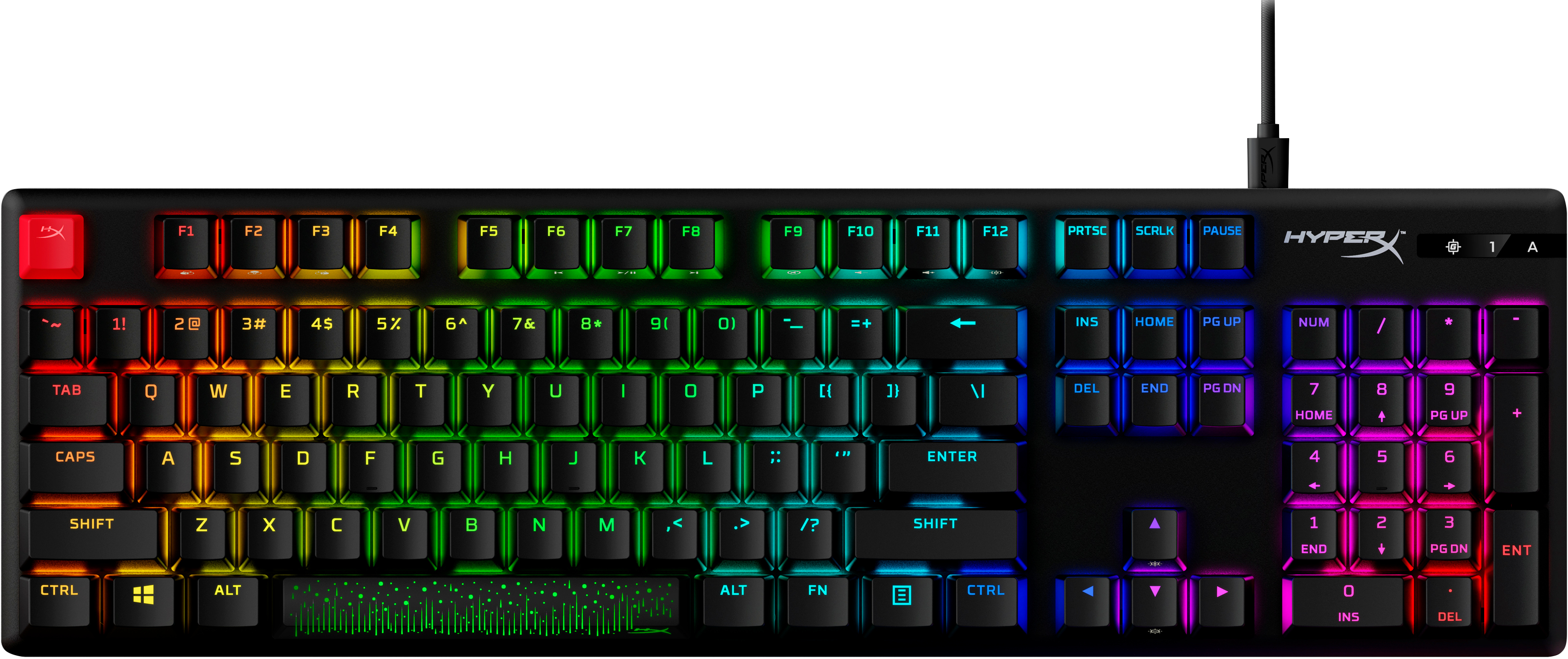 HYPERX ALLOY ORIGINS TM PBT MECHANICAL GAMING KEYBOARD (RED)