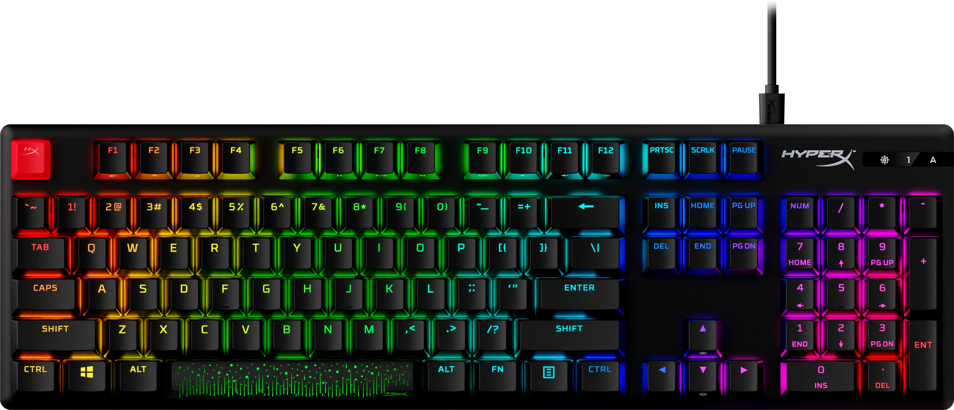 HYPERX ALLOY ORIGINS TM PBT MECHANICAL GAMING KEYBOARD (BLUE)