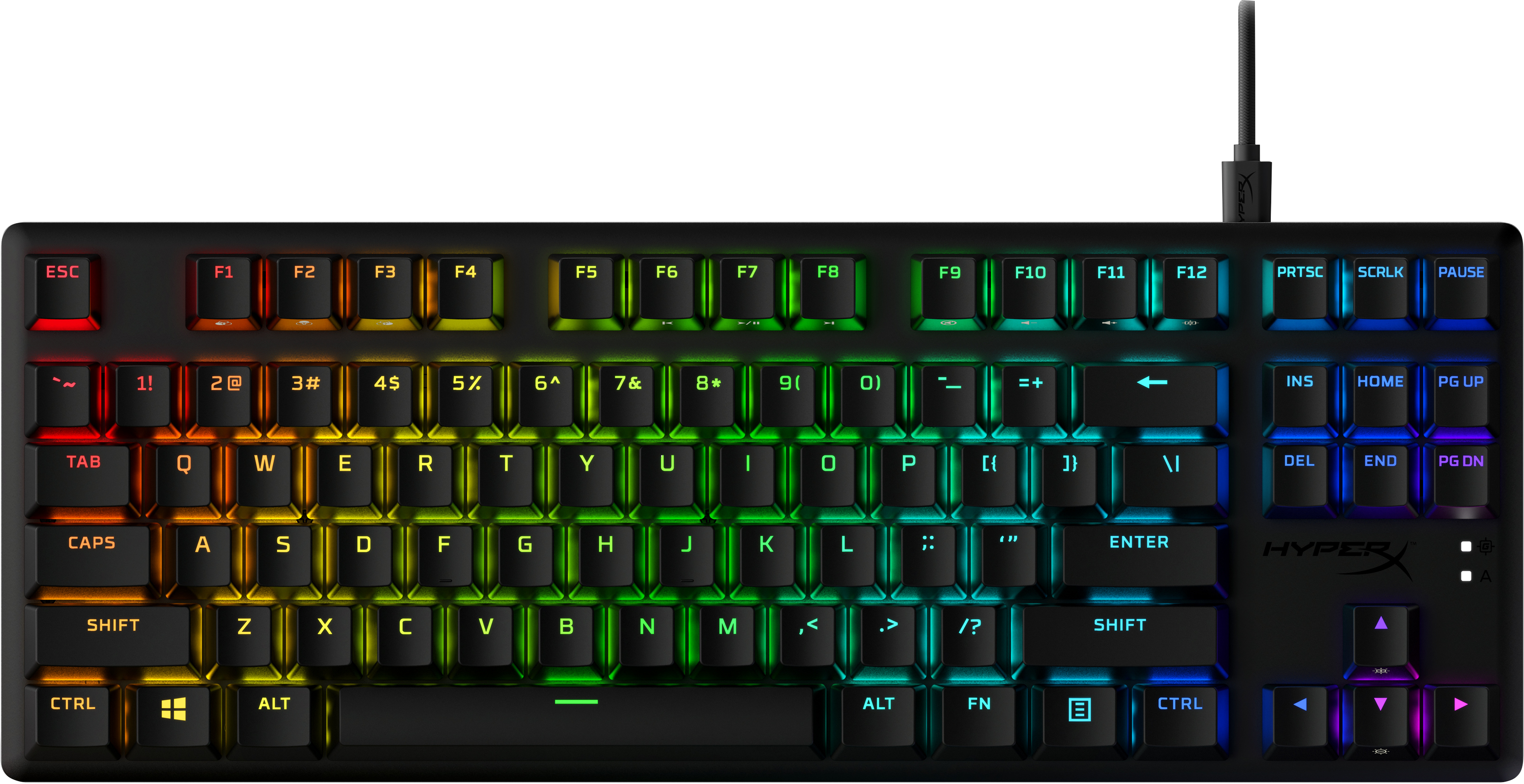 HYPERX ALLOY ORGINS TM CORE PBT MECHANICAL GAMING KEYBOARD (AQUA)