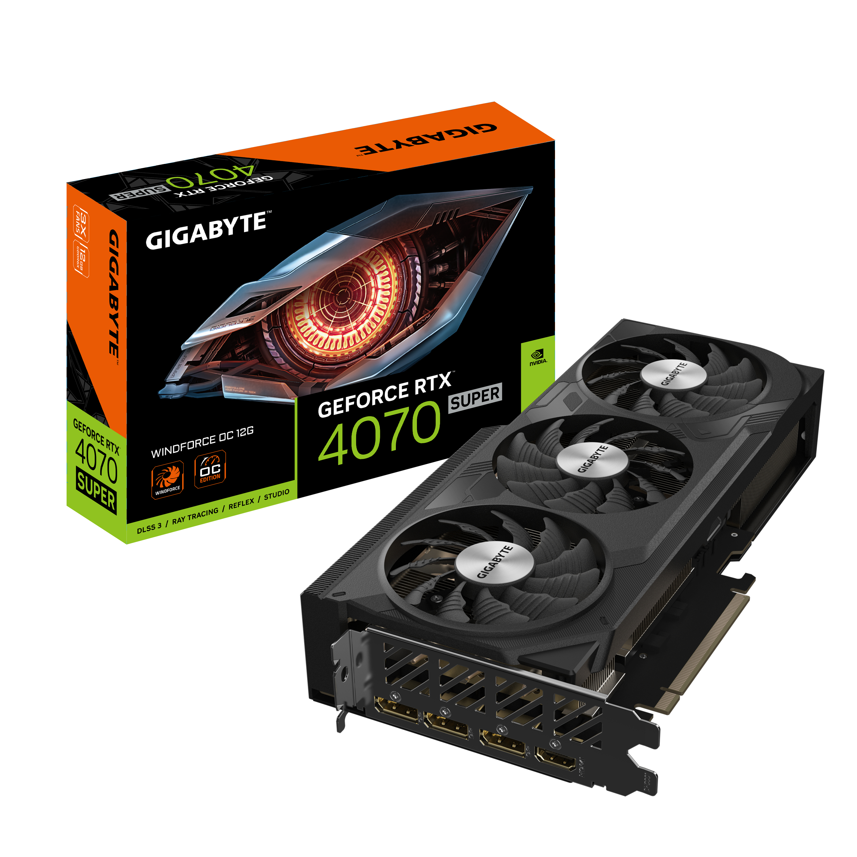 GIGABYTE GV-N407SWF3OC-12GD GRAPHIC CARD
