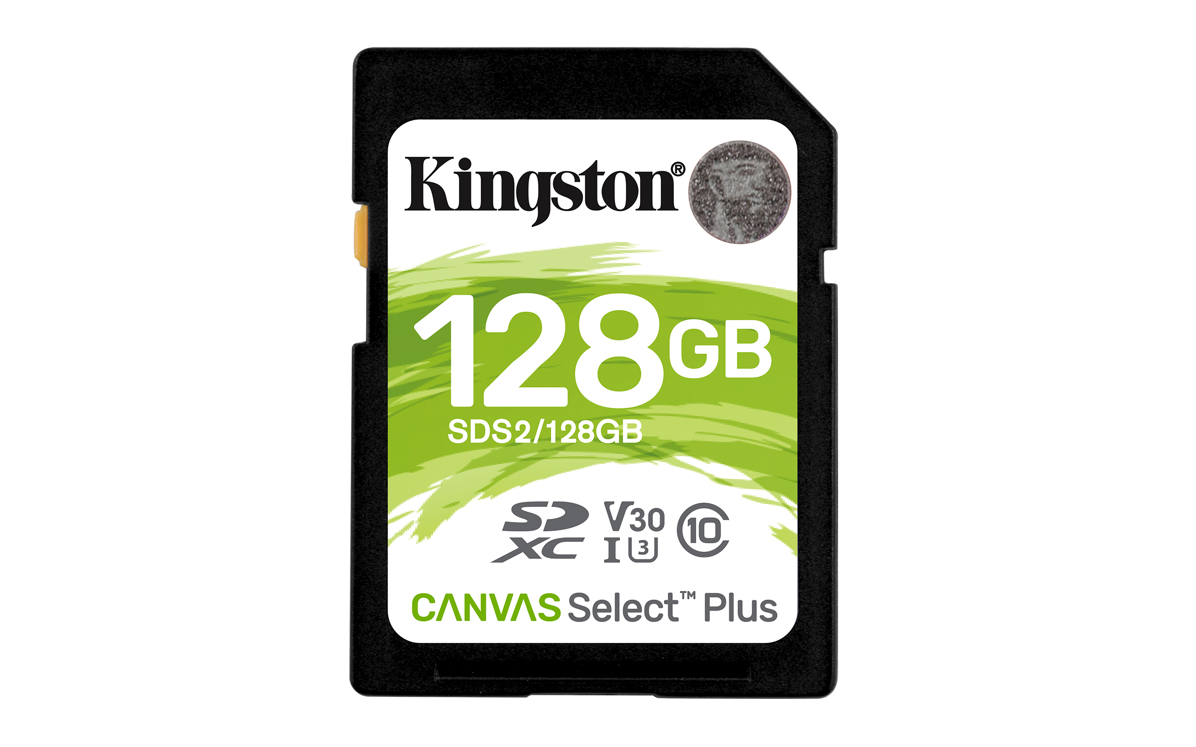 KINGSTON 128GB CANVAS SELECT PLUS UHS-I SDXC MEMORY CARD Read/Write 100/85MB/s