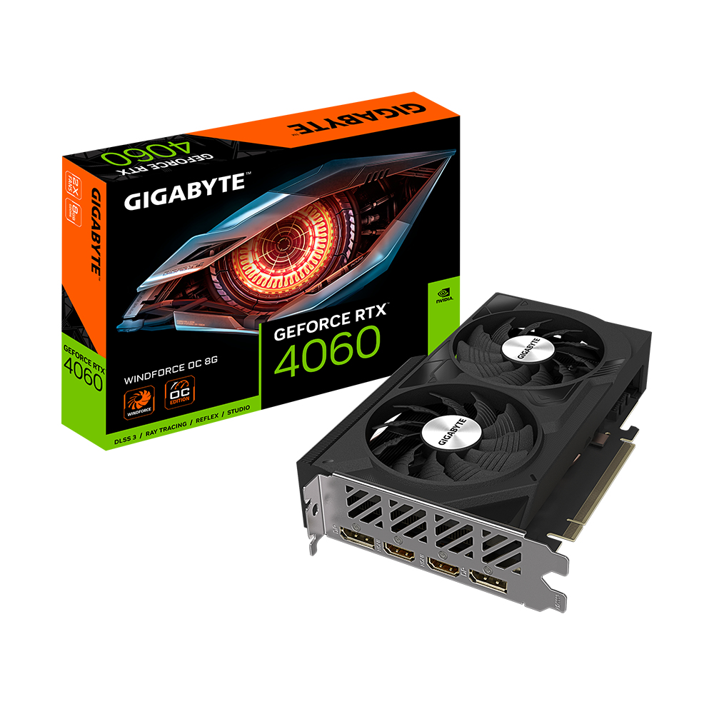 Gigabyte GV-N4060WF2OC-8GD RTX 4060 8GB Graphics Card
