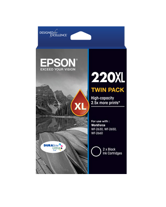 Epson 220 HY Black Twin Pack