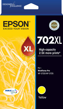 Epson 702 Yellow XL Ink Cart