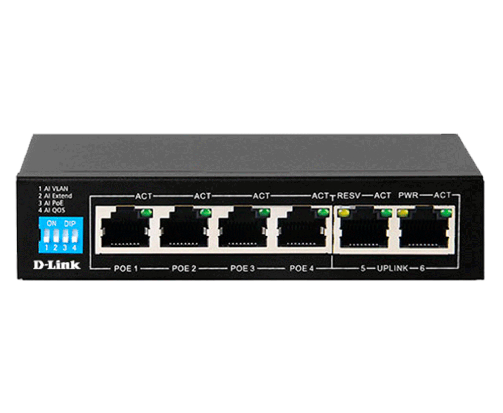 D-LINK DES-F1006P-E PoE Switch