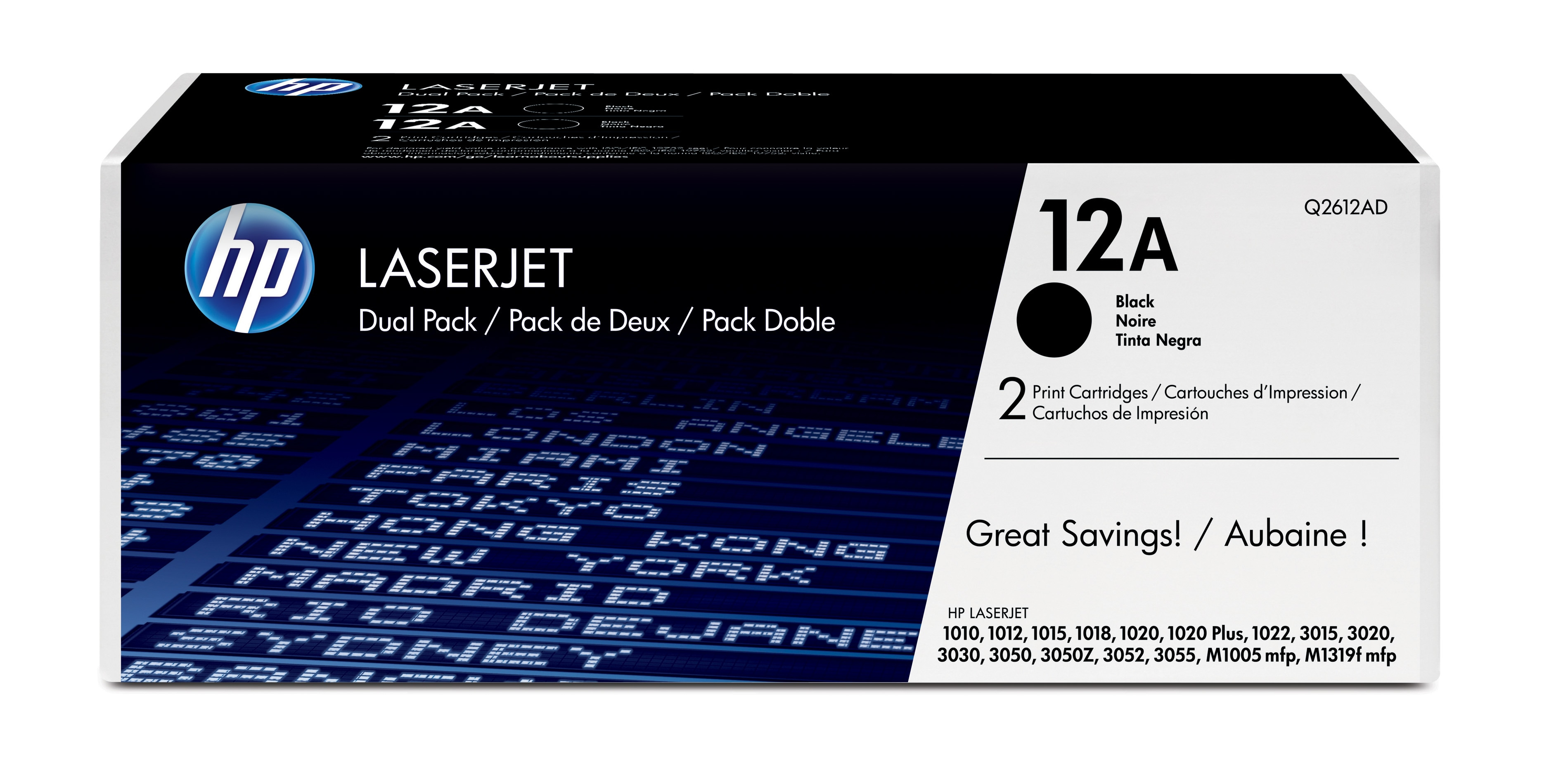 HP #12A Twin Pack Q2612AD