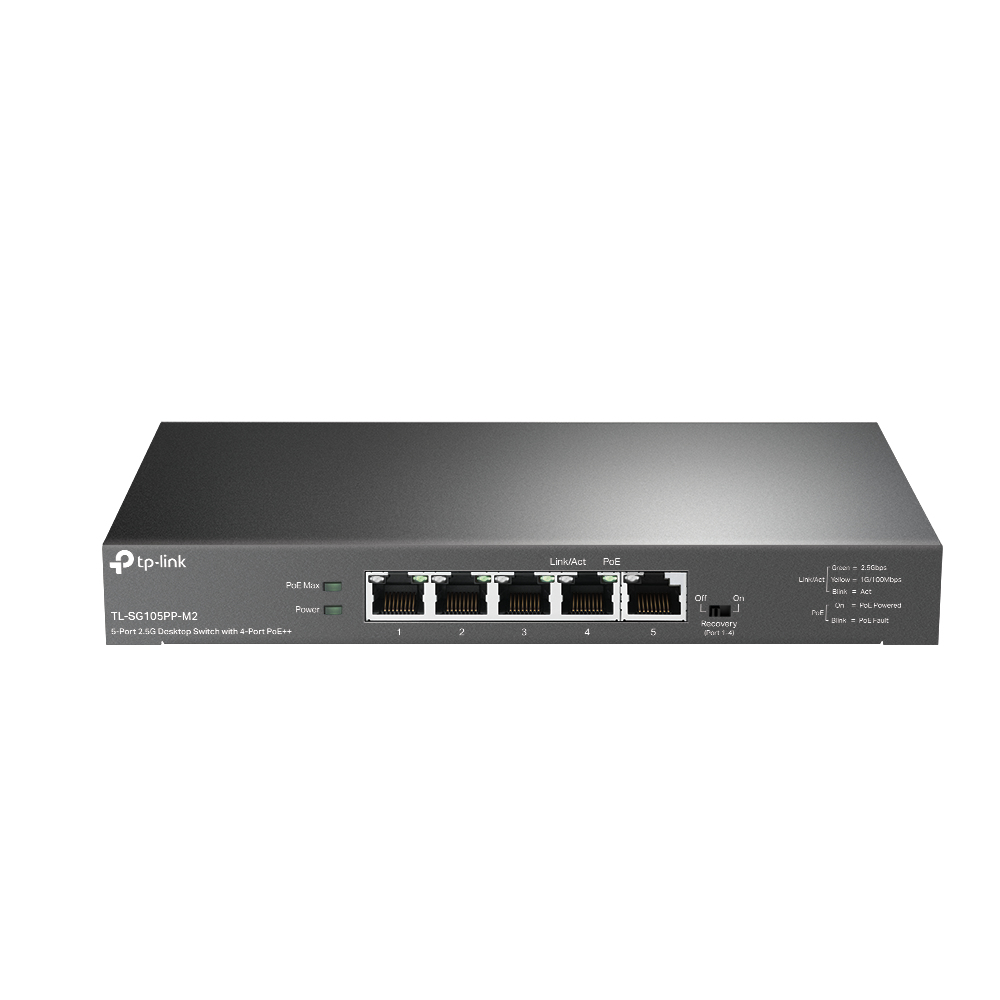 TP LINK 5-Port 2.5G Desktop Switch with 4-Port PoE++