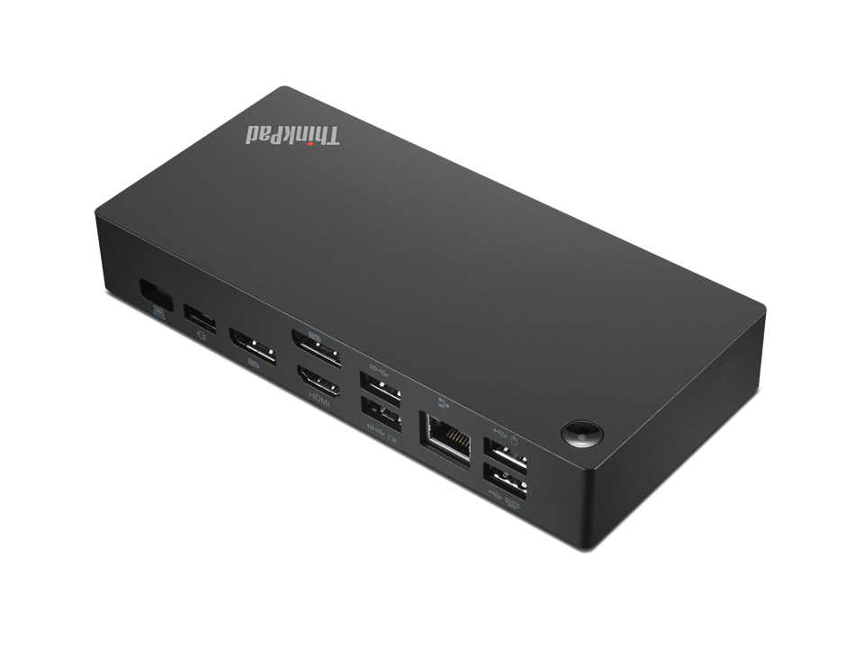 Lenovo ThinkPad Triple 4K USB-C Dock with 65W Power Delivery (support 100W PD when connect 135W AC adapter) DisplayPort x2 HDMI x1 RJ45 x1 support Windows 7 and above 3yr warranty