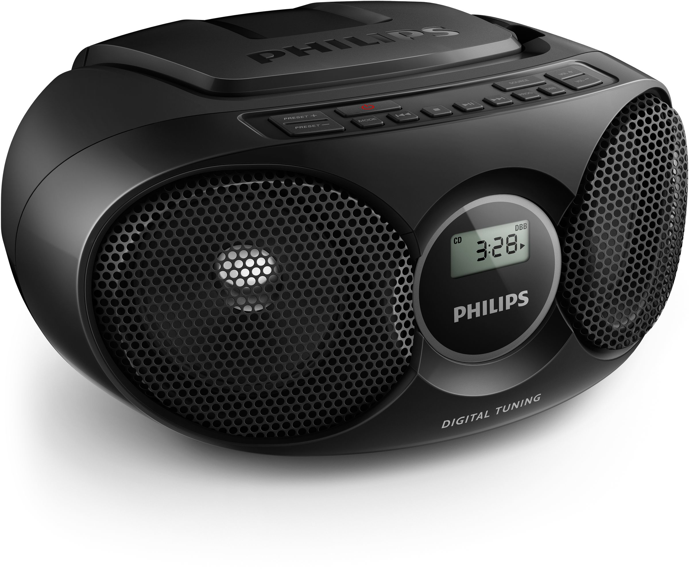 Philips AZ215B CD Soundmachine FM Tuner Play CD CD-R and CD-RW Dynamic Bass Boost for deep and dramatic sound